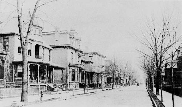 South Franklin Street circa 1891